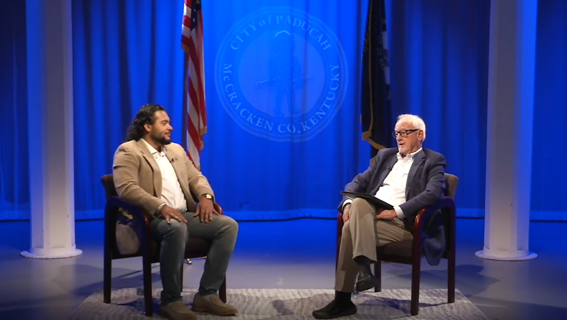 City Commissioner Dujuan Thomas and Mayor George Bray