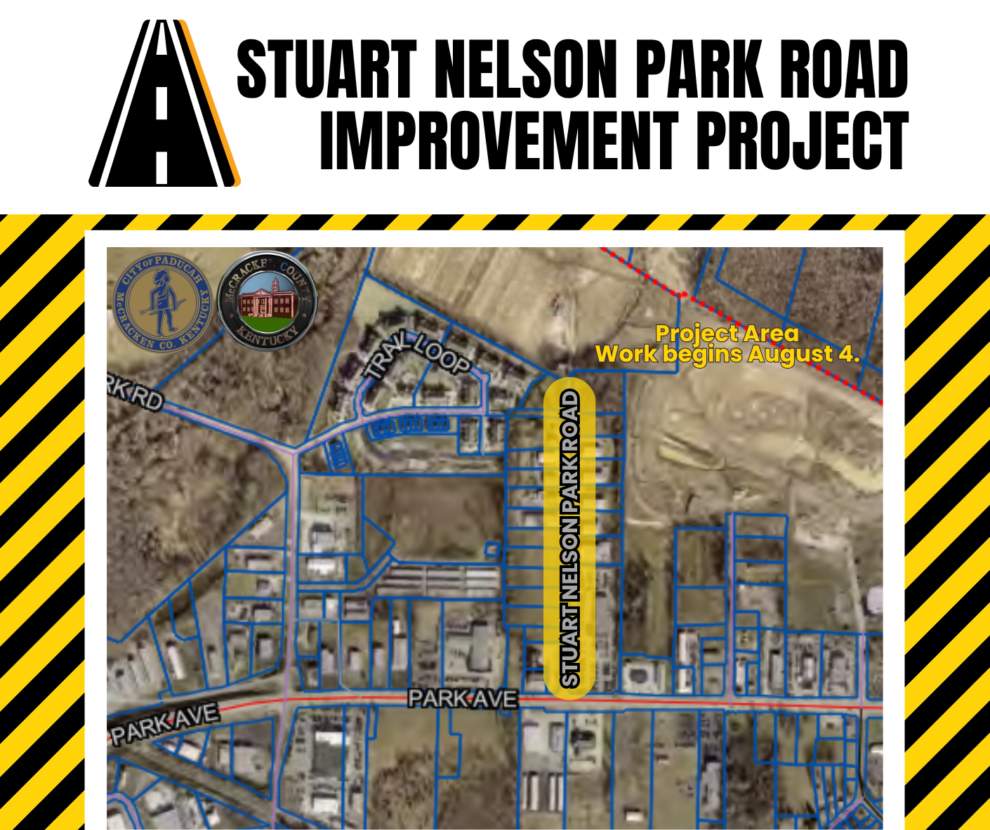 map showing stuart nelson park road